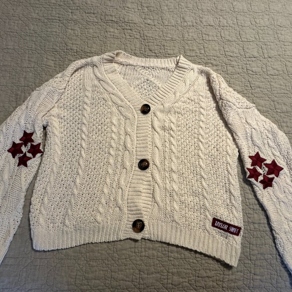 Brand New Taylor Swift Red Cardigan by ShopBoutique size Medium